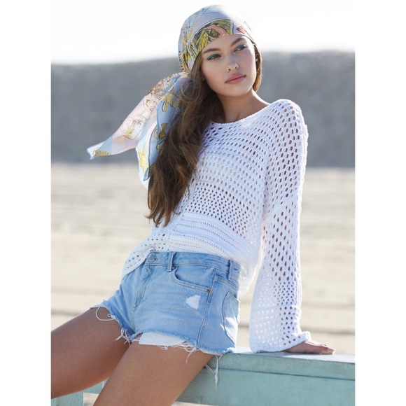 NWT 525 America Mixed Knit Pullover - Size XS - Picture 2 of 2